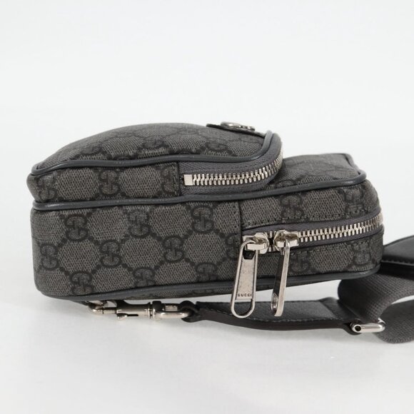 GUCCI Shoulder Bag PVC Gray Silver 752565 Auth 118850M - Picture 5 of 16